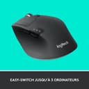 Logitech M720 Triathlon, Souris sans Fil, Multi-Dispositifs, Bluetooth et 2,4 GHz avec Récepteur USB Unifying, 1000 PPP, 8 Boutons, Batterie Longue Durée 24 Mois, Portable/PC/Mac/iPad OS - Noir - 9