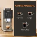 KRUPS Coffee Crush Superautomatic Coffee Maker 15 Bar 3 Coffee Recipes 3 Temperature Levels Touch Screen Compact 15 cm Wide SA402AE0 - 4