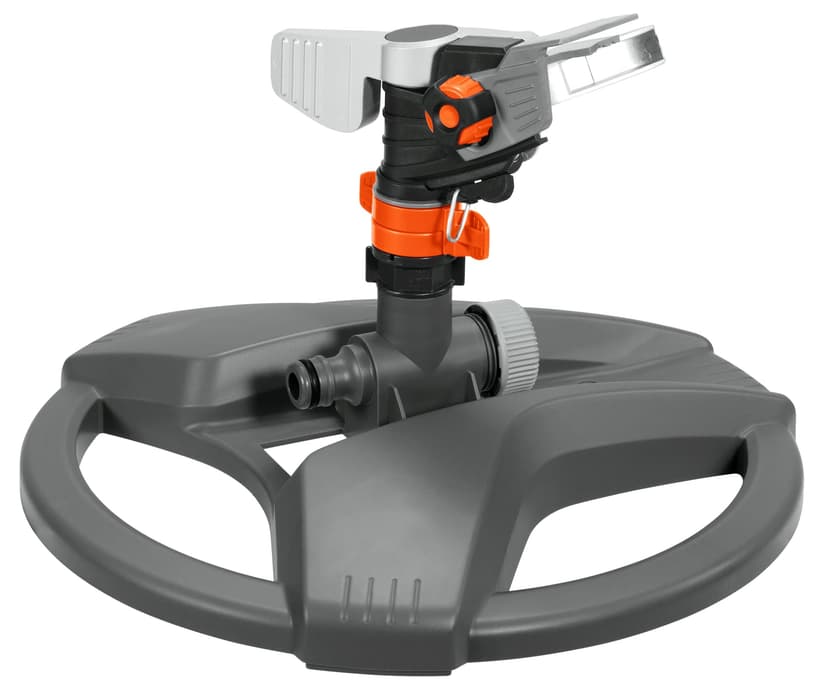 Gardena Premium Full or Part Circle Pulse Sprinkler (on a plastic sled): Premium sprinkler for watering large areas of up to 490 m², infinite range adjustment up to 12.5 m (8135-20) - 1