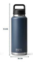 YETI Rambler Bottle Chug, Vaccum Insulated Stainless Steel Bottle with Leakproof Chug Cap, Rescue Red, 46 oz (1.3 L) - 3