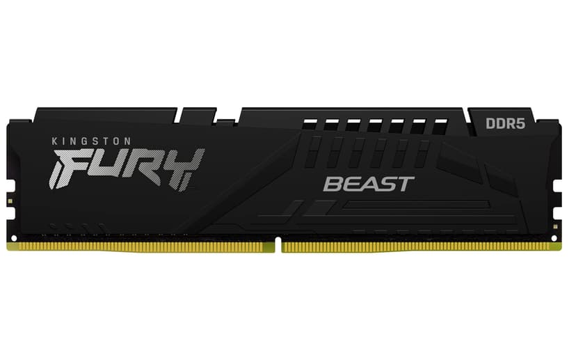Kingston FURY Beast Noir DDR5 32Go (2x16Go) 6000MT/s CL30 DIMM Mémoire pour PC de Gamer Kit de 2 AMD EXPO et Intel XMP - KF560C30BBEK2-32 - 2