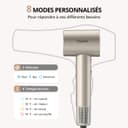 CrazyMar Secador Pelo Ionico,Secador Pelo Profesional Portátil 180000 RPM,500M Iones,Secado Rápido Secador de Viaje Potente,4 Niveles de Temperatura,Protección Contra Sobrecalentamiento - 7