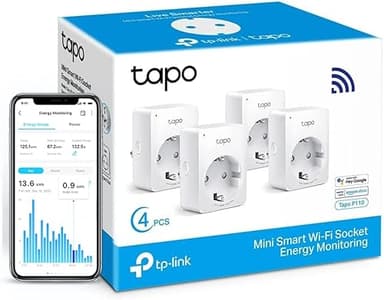 Tapo WiFi Connected Socket, Consumption Tracking, 16A Typ…