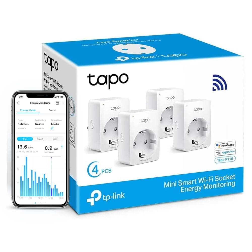 Tapo WiFi Connected Socket, Consumption Tracking, 16A Typ…