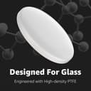 Hystar® Aero Glides | 40 Dot Mouse Skates for Glass Mousepad | High-Density PTFE | Rounded and Polished for Quiet Use - 2