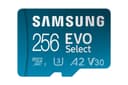 Samsung EVO Select (2024) microSD card + SD adapter, 256GB, Memory card for smartphone and tablet, UHS-I U3, 4K UHD, Full HD, 160 MB/s Read, MB-ME256SA/EU - 2