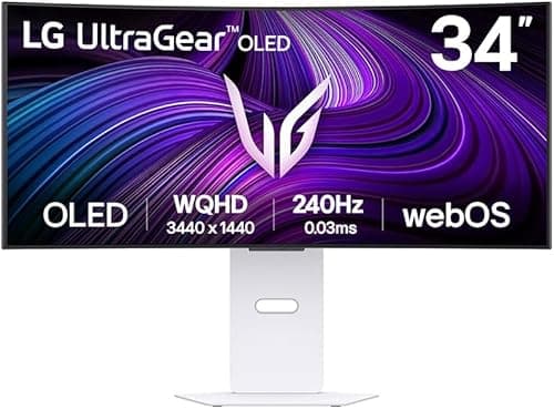 LG Ultragear 34GX90SA-W・(34GX90SA-W.AEU)・OLED Monitor・Gaming・Curved・86.2 cm (34")