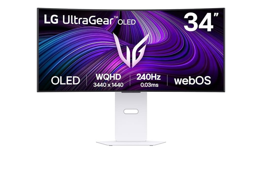 LG Ultragear 34GX90SA-W・(34GX90SA-W.AEU)・OLED Monitor・Gaming・Curved・86.2 cm (34")