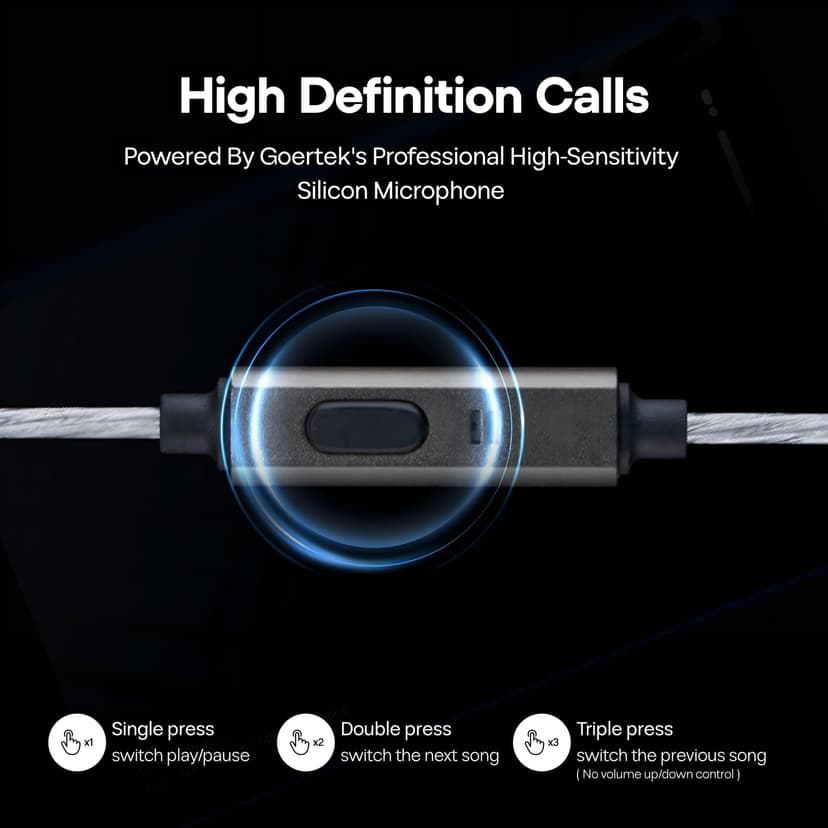 Linsoul SIMGOT EW300 1DD+1Planar+1PZT Hybrid Driver In Ear Monitor, Wired Earbuds IEM, Gaming Earbuds with Detachable Nozzles, Silver-Plated OFC IEM Cable (DSP Edition, With MIC) - 5