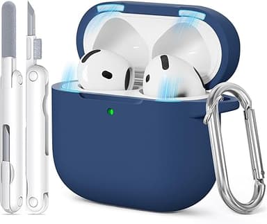 TNSNK pour AirPods 4 Coque (2024), Silicone Coque de Prot…