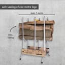wolfcraft Saw Buck I 5121000 I The Sturdy and Stable Saw Buck for firewood - 2