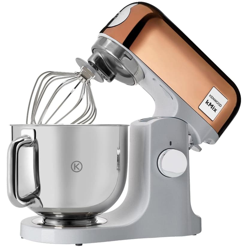 Kenwood kMix Editions KMX760GD Robot de cuisine avec bol en acier inoxydable de 5 l, système de sécurité à usage sûr, boîtier en métal, 1000 W, kit de pâtisserie 3 pièces et protection - 1
