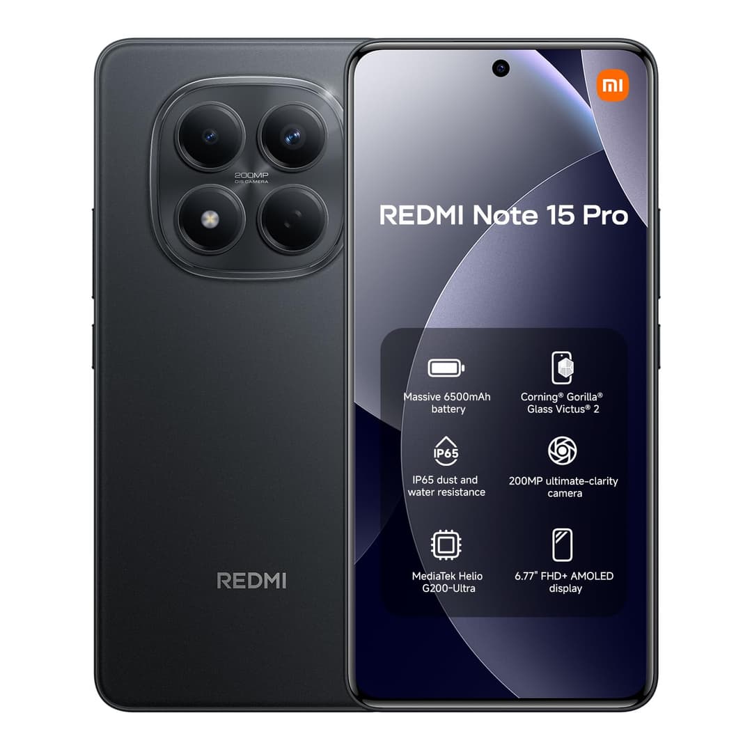 XIAOMI Redmi Note 15 Pro 12+512 Black (No power adapter i…