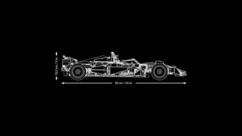 LEGO Technic F1 Ferrari SF-24 - Maquette de Voiture de Course Collector à Échelle 1/8 - Décoration - Inclut Moteur V6, Boîte de Vitesses, DRS et Volant - Idée de Cadeau pour la Fête des Pères 42207 - 8