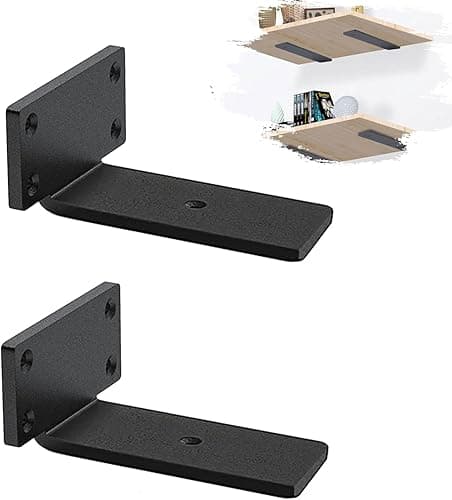 MLOQI 6pcs Shelf Carrier Shelf Bracket, White Shelf Holde…