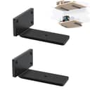 MLOQI 6pcs Shelf Carrier Shelf Bracket, White Shelf Holder of Steel Industrial Shelf Support 20cm - 1