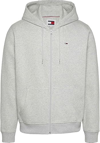 Tommy Jeans Men’s Flag Fleece Zip Through Hoodie