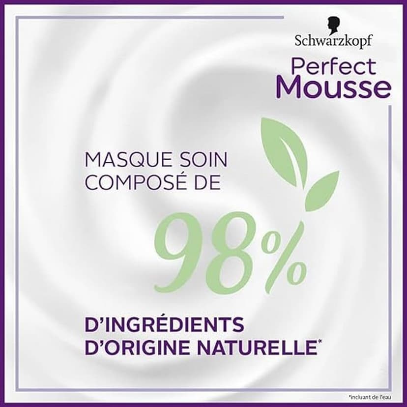 Schwarzkopf - Perfect Mousse - Coloration Cheveux - Mousse Permanente sans Ammoniaque - Masque Soin 96 % d'ingrédients d'origine naturelle - Choco Brownie 365, 1 Unité (Lot de 1) - 4