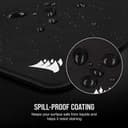Corsair MM350 PRO Tapis de Souris Gaming, Tissu Résistant aux Éclaboussures Premium (Surface de 93 cm sur 40 cm, Textile Micro-Maille, Caoutchouc Épaisse 4 mm, Base Antidérapante) Élargi XL, Noir - 3
