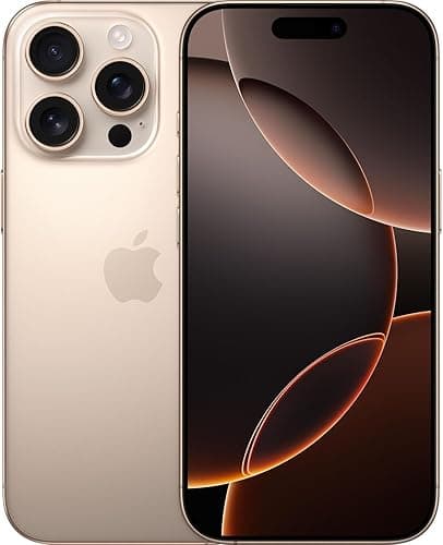 Apple iPhone 16 Pro, 128GB, Titane sable (Reconditionné)