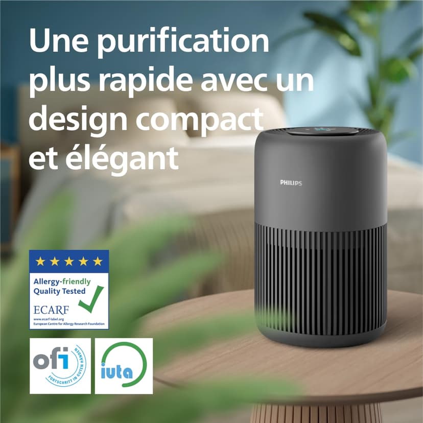 PHILIPS Air Purifier 900 Series, HEPA NanoProtect + Activated Carbon Filter, CADR 250 m³/h for 65 m² Allergy Sufferers, Quiet, Intelligent and Energy Efficient (AC0951/13) - 4