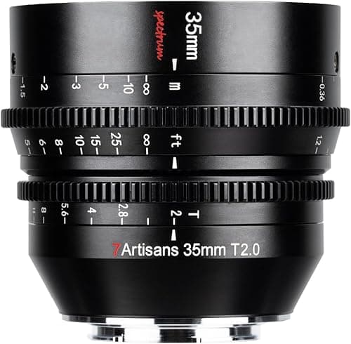 7artisans 35mm T2.0 Large Aperture Full Frame Cine Lens L…