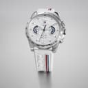Tommy Hilfiger Montre Analogique Multifunction à Quartz pour Homme avec Bracelet en Silicone Blanc - 1710676 - 3