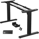 HUANUO Standing Desk Frame, Electric Standing Desk Legs with Brushless Motor, Height-Adjustable Desk Frame with 100kg Compatible with tabletops up to 220 x 90 cm For sit-stand desk frames only - 1