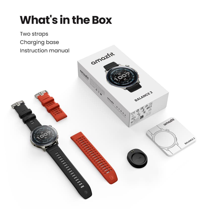 Amazfit Balance 2 Smart Watch for Men 47mm, 1.5" AMOLED Sapphire Glass, Offline Maps, GPS, 21 Days Battery, 170+ Sport Modes, Hyrox & Golf Mode, Strength Training, Heart Rate & Sleep Health Tracking - 7
