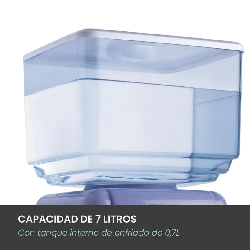 Jocca 1102 Water Dispenser with tank, White and Purple, 23x23x47.5 cm - 2