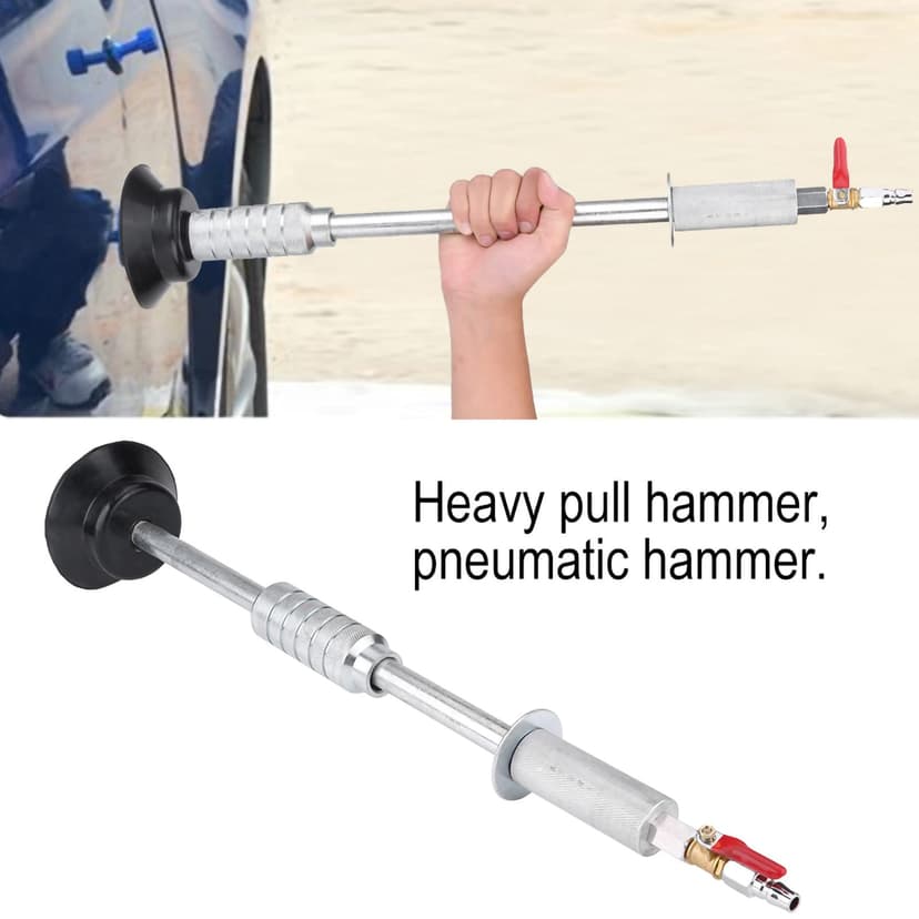 Yosoo Health Gear Heavy Pneumatic Sag Repair Pull Hammer, Car Body Dent Repair Suction Cup Slide Tool, Black, 1.9kg - 5