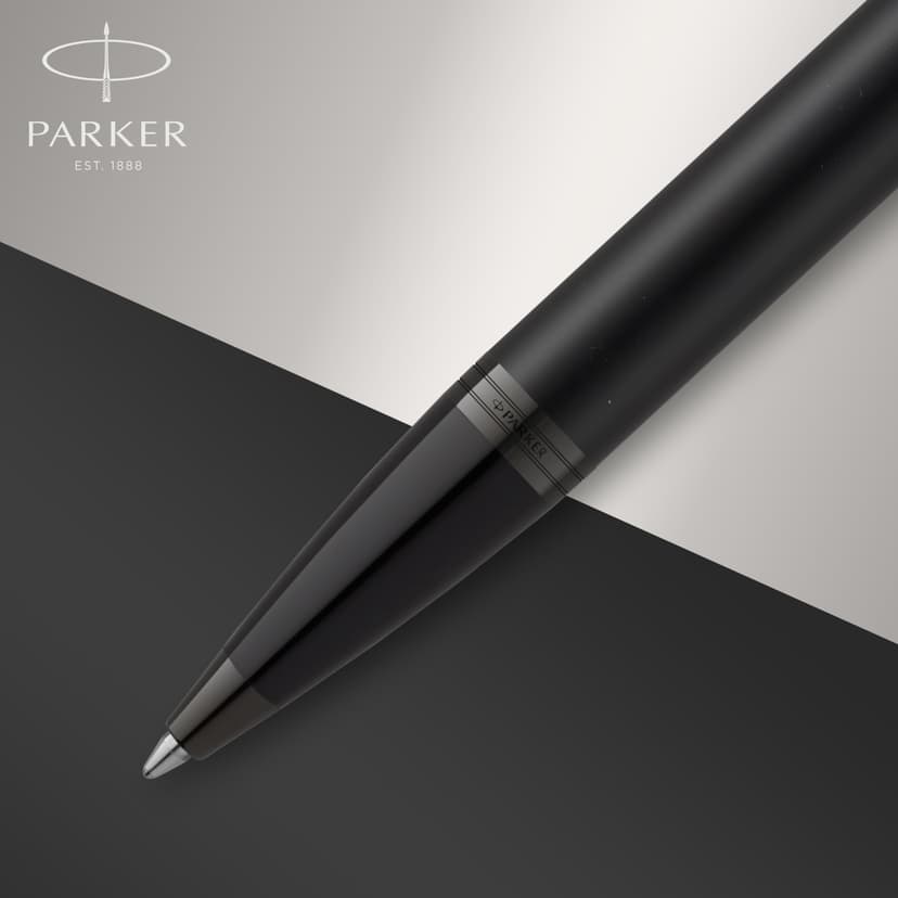 Parker IM Ballpoint Pen | Matte Black with Black Trim | Medium Point with Blue Ink Refill | Gift Box - 4