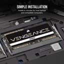 CORSAIR Vengeance SODIMM DDR5 RAM 32GB (1x32GB) 4800MHz CL40-40-40-77 1.1V Intel AMD Laptop Notebook Memory - Black (CMSX32GX5M1A4800C40) - 5