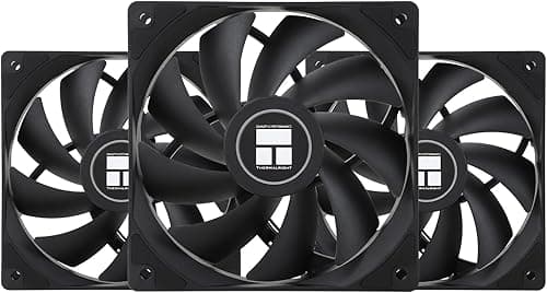 Thermalright TL-C12C X3 CPU Fan 120 mm Case Fan, 4-Pin PWM Silent Computer Fan with S-FDB Bearing Included, Up to 1550 RPM Fan
