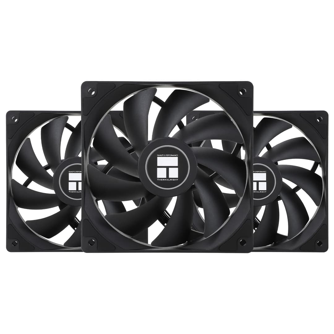 Thermalright TL-C12C X3 CPU Fan 120 mm Case Fan, 4-Pin PWM Silent Computer Fan with S-FDB Bearing Included, Up to 1550 RPM Fan