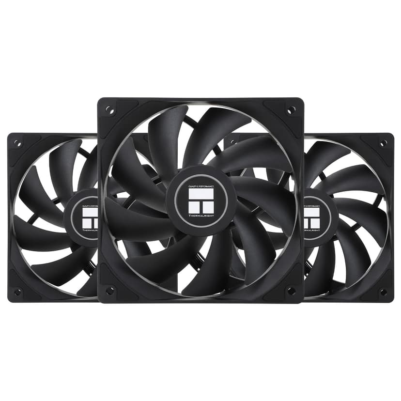 Thermalright TL-C12C X3 CPU Fan 120 mm Case Fan, 4-Pin PWM Silent Computer Fan with S-FDB Bearing Included, Up to 1550 RPM Fan - 1