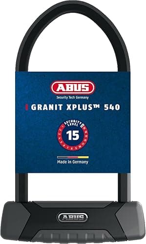 ABUS U-lock Granit XPlus 540 - Bike lock with XPlus cylinder - security level 15 - Black/grey