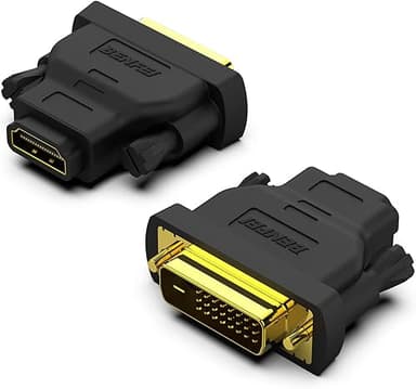 BENFEI Adaptateur DVI vers HDMI, DVI bidirectionnel (DVI-…