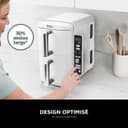 NINJA Double Stack XL Air Fryer, Friteuse sans huile Verticale Double Tiroir 4 Niveaux de Cuisson, 2 Tiroirs, 2 Grilles, Capacité de 9,5 L, 6 Fonctions, 8 Portions, Pinces, Blanc SL400EUWH - 3