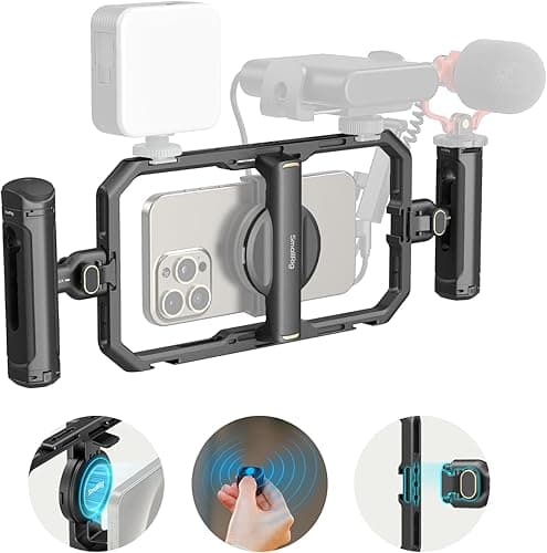 SMALLRIG Universal Quick Release Phone Cage Kit Basic, Al…