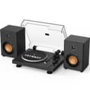 Trynnay Giradischi, Lettore con Contrappeso Regolabile, Bluetooth In/Out, 33/45 RPM, Riproduce Dischi in Vinile da 7/10/12 Pollici, Suono Hi-Fi per gli Appassionati di Musica, Nero - 8