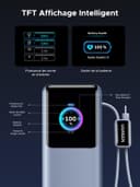 UGREEN Nexode Laptop Power Bank 25000mAh 200W Fast Charging Portable Charger Built-in Retractable Cable & Smart Display 4-Way Output Battery Pack Compatible with Dell, HP, iPad, iPhone 17/16 - 8