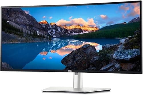 Dell UltraSharp 34 Curved Thunderbolt Hub Monitor - U3425WE - 34.14-inch WQHD (3440 x 1440) 120Hz Display, IPS Black, Integrated Speakers, sRGB 100%, 3-Year Advanced Exchange Service - Silver