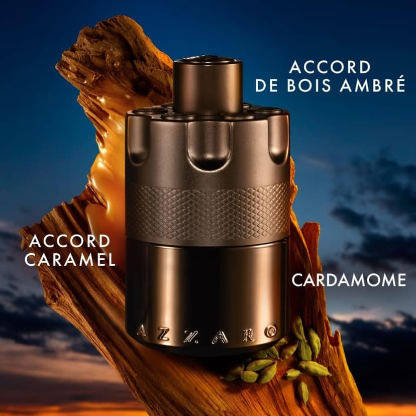 Azzaro The Most Wanted Eau de Parfum Intense, Woody & Seductive Men's Cologne, Ambery & Spicy Fragrance for Date Night, Lasting Wear, Luxury Perfume for Men - 2