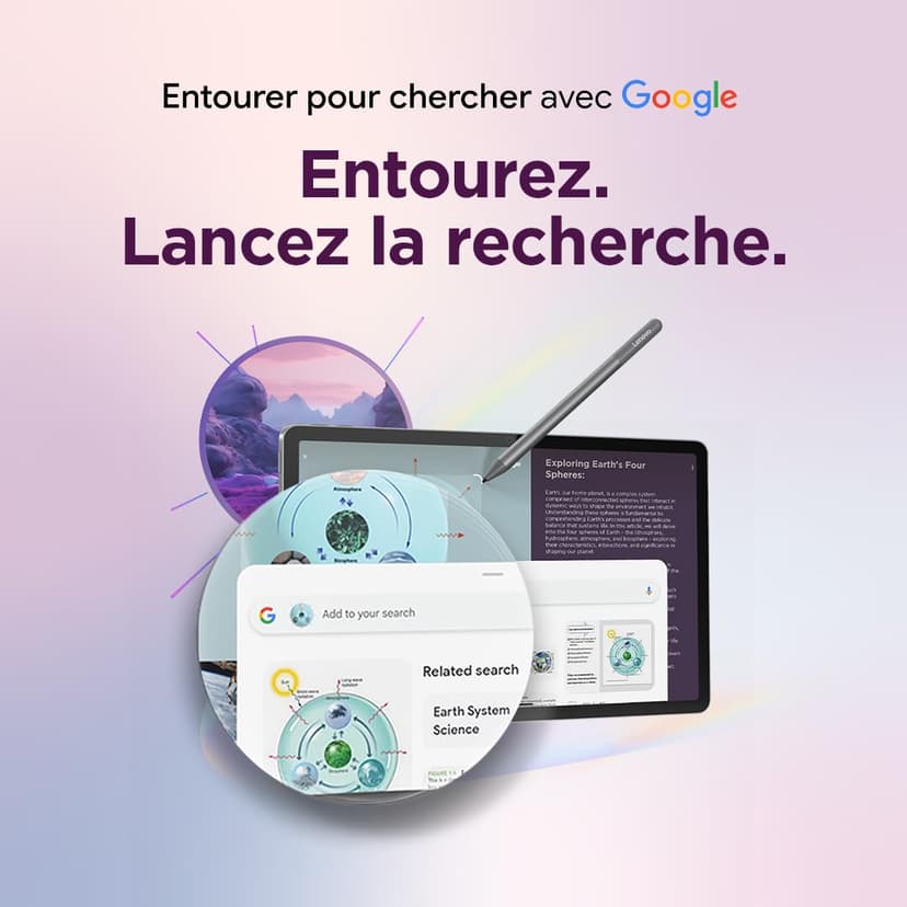 Lenovo Idea Tab – Touch Tablet, Integrated AI 11 Inch 2.5K, 90Hz (MediaTek Dimensity 6300, 8 Cores, 8 GB RAM, UFS 2.2 128GB, Android 15, Wifi5 + Bluetooth) Tab Pen + Folio Case – Grey - 2