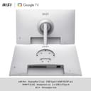 MSI Modern MD272UPSW Smart Monitor 27 pouces 4K UHD Google TV - Google Assistant, Dolby Audio, affichage sans fil, multicontrôle - WiFi 5, Bluetooth 5.0, LAN, HDMI 2.0b, DP 1.4a, Type-C PD 65W, USB-A, - 6