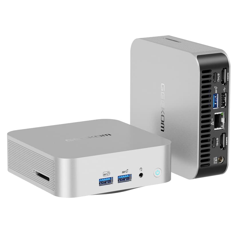 GEEKOM A8 Mini PC (Windows 11 Pro), with AMD Ryzen 7 8745HS (Beat R7-255,Up to 5.1GHz),16GB DDR5 RAM (Up to 128GB) & 1TB SSD,4K@120Hz Quad Display/Dual HDMI/WiFi 6E/USB4/6×USB for Gaming/Video Editing - 4