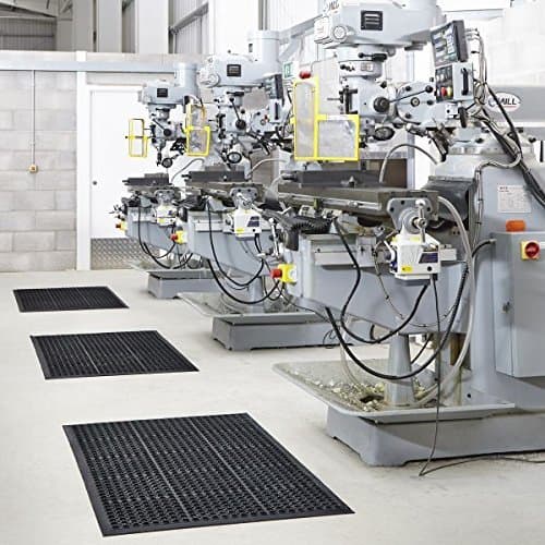 Grand Tapis d'entrée Extérieur en Caoutchouc Absorbant antidérapant – 3 Tailles Disponibles (0.9 m x1.5 m) par BiGDUG - 6