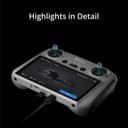 DJI RC - Remote Controller, Lightweight Body, FHD Screen, 4hr Battery, Precision Control Sticks, O3+ Transmission - 4