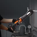 VEVOR Kit d'outils de sertissage de tuyaux électriques alimentés avec 2 batteries 18 V 2,0 Ah, pince à sertir professionnelle, avec mâchoires V15, V22, V28, chargeur rapide et étui de transport, 360° - 8